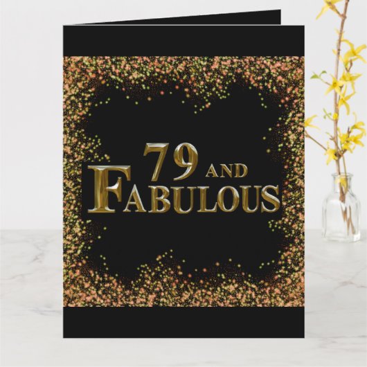 79誕生日 カード (黄色い花)