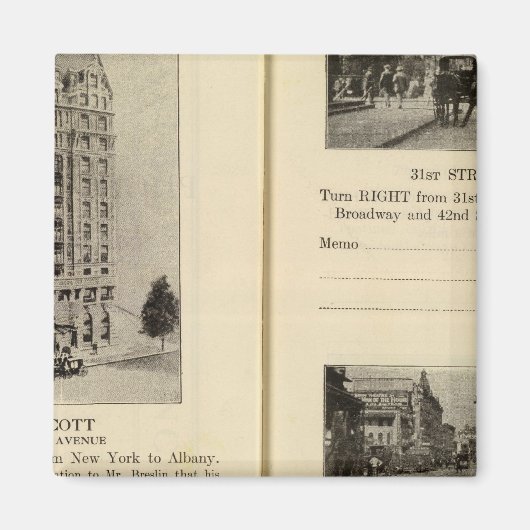 79496 Hotel Wolcottブロードウェイ31日&42日 マグネット (正面)