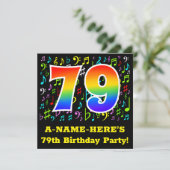 79th Birthday Party:おもしろい音楽記号， Rainbow 79 招待状 (スタンド正面)