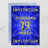 79th Birthday party invitation 招待状 (正面/裏面)