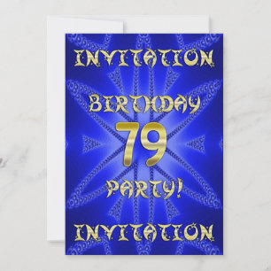 79th Birthday party invitation 招待状
