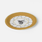 7"クイーンビーサラダ/デザートプレート ペーパープレート (アングル)