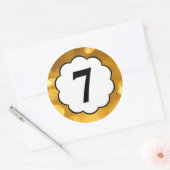 7 – ゴールデンナンバーシール ラウンドシール (封筒)