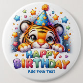 #7 テキストを追加 / お誕生日おめでとう 缶バッジ (正面)