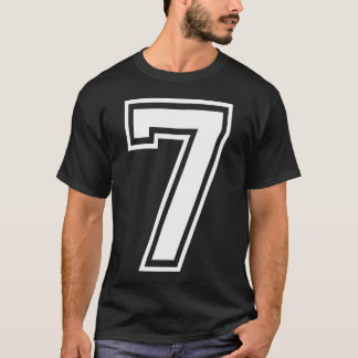 7 ナンバーセブンチーム スポーツ マッチングデザイン Tシャツ