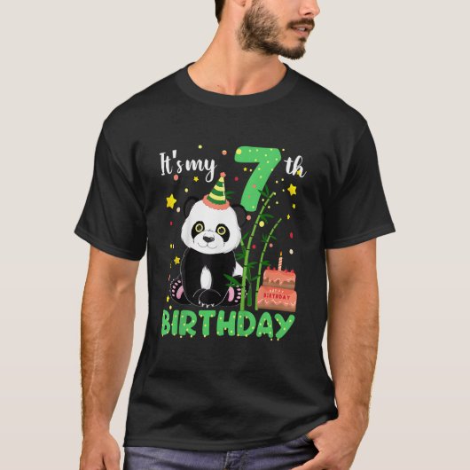 7 パンダ 7回目パンダ Tシャツ (正面)