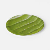 7"ラウンド紙プレートと純粋なバナナリーフ ペーパープレート (アングル)