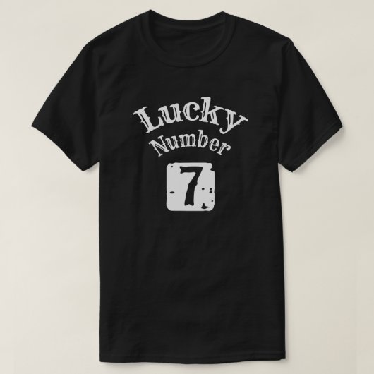 7 – ラッキーナンバー7 Luck Tシャツ (デザイン正面)