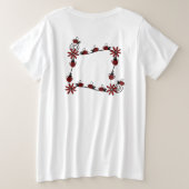 #7 両面 あなたの好きなサイズをお選びください! プラスサイズTシャツ (デザイン裏面)
