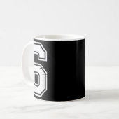 7 数字 67 シックス セブン ミーム コーヒーマグカップ (正面左)