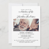 7 – 生活の写真お祝い/葬儀/メモリアル 招待状 (正面)