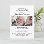 7 – 生活の写真お祝い/葬儀/メモリアル 招待状 (スタンド正面)