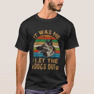 7 私が犬を外に出した ジャーマンシェパード Tシャツ