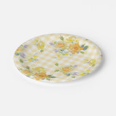 7"紙プレートインアンジャバターカップギンガム ペーパープレート (アングル)