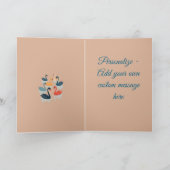 7 羽のスワン カットアウト ステンシルスタイル 7 シーズンカード (内部)