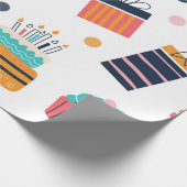 7-誕生日包装紙模様 ラッピングペーパー (角)