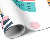 7-誕生日包装紙模様 ラッピングペーパー (ロールコーナー)