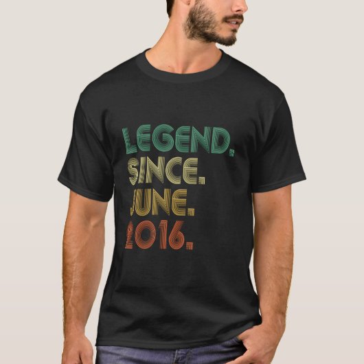 7 2016年6月以来の伝説 第7 Tシャツ (正面)