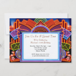 7"×5"の夜のイベント招待状「お出かけナイト」 招待状