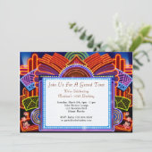 7"×5"の夜のイベント招待状「お出かけナイト」 招待状 (スタンド正面)