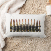 7.62機関銃弾丸の枕 ランバークッション (ブランケット)