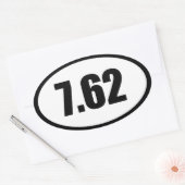 7.62 AK47.308 楕円形シール (封筒)