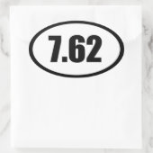 7.62 AK47.308 楕円形シール (バッグ)