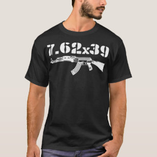 7.62X39キャリバーアンモAK-47銃 Tシャツ