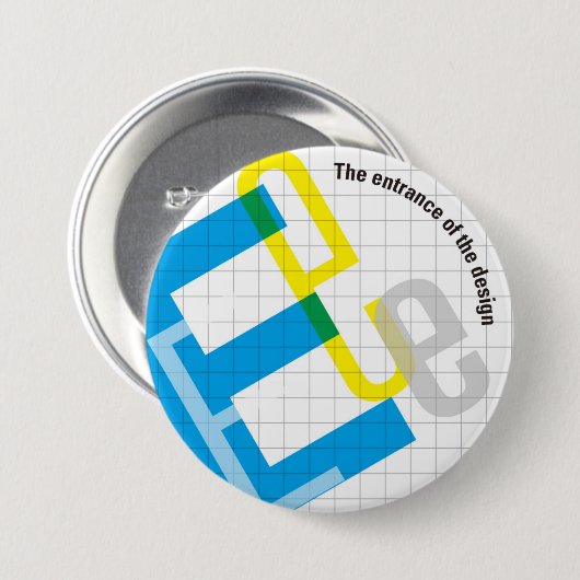 7.6cm Can batch [Grid] 缶バッジ (正面&裏面)