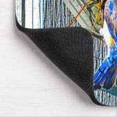 7.75x9.25マウスパッドに入り込んでいる020ブルーバード マウスパッド (コーナー)