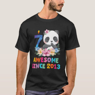 7 7thパンダのユニコーンピー tシャツ