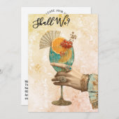 *~* 7 A101カクテルフォト華美バチェロレッテ 招待状 (正面/裏面)