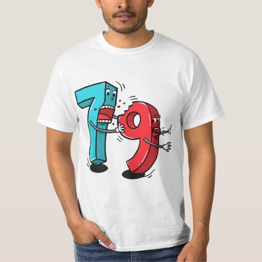 7 ate (8) 9 Funny Math Tシャツ (正面)