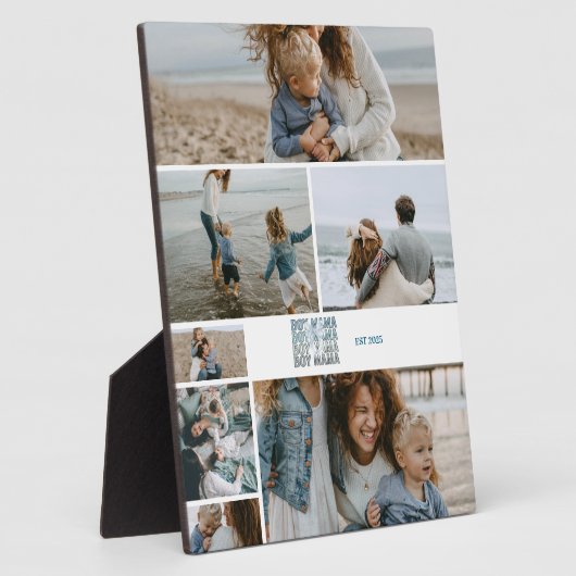 7 Boy Mama Custom Photo Collage フォトプラーク (側面)