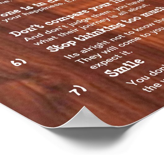 7 Cardinal Rules for LIFE ポスター (角)