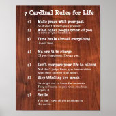 7 Cardinal Rules for LIFE ポスター (正面)