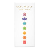 7 Chakras Kundalini Healer Gift Certificate ラックカード (正面)