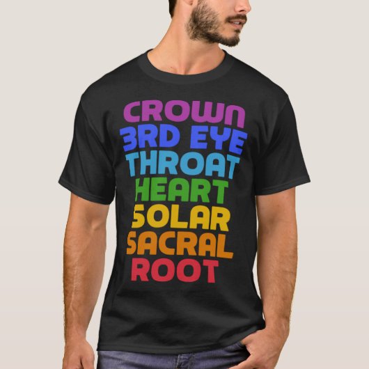 7 Chakras   Saying Cool Yoga Quote Tシャツ (正面)