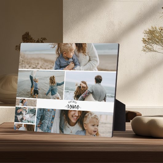 7 Custom Photo Collage Best Mom Ever  フォトプラーク