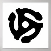 7 inch 45 rpm vinyl adapter insert spindle spider ポスター (正面)