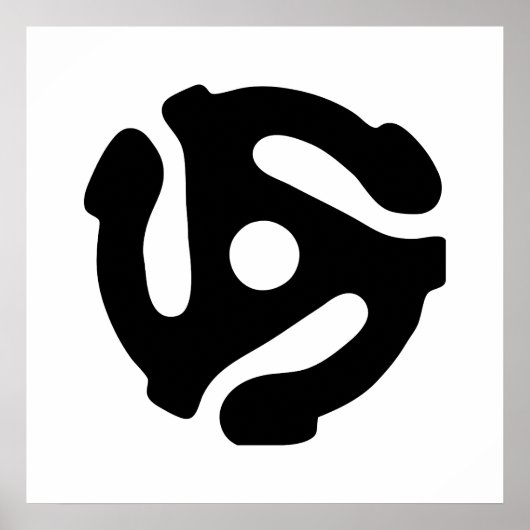 7 inch 45 rpm vinyl adapter insert spindle spider ポスター (正面)