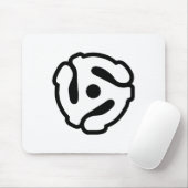 7 inch 45 rpm vinyl adapter insert spindle spider マウスパッド (マウス)