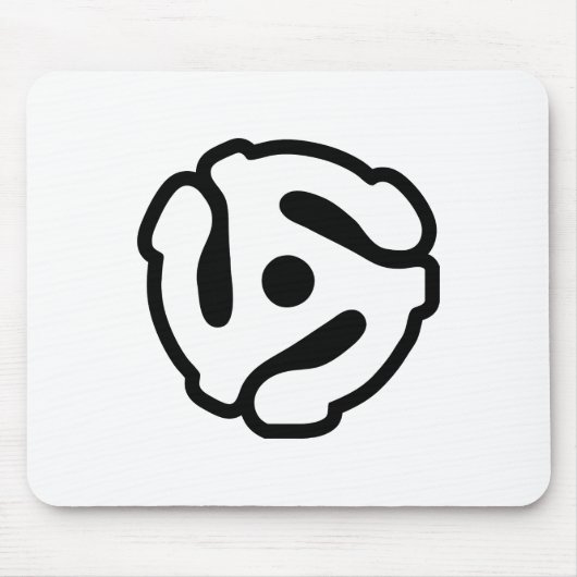 7 inch 45 rpm vinyl adapter insert spindle spider マウスパッド (正面)