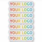 7 Inline Logo Extra Small Clear Separate Stickers シール (正面)