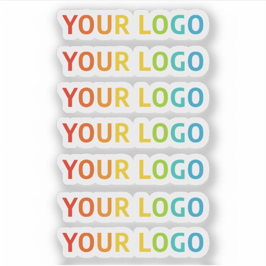 7 Inline Logo Extra Small Clear Separate Stickers シール (正面)