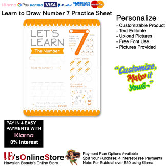 7 Learn To Draw Number 7 Teacher Home Schooling