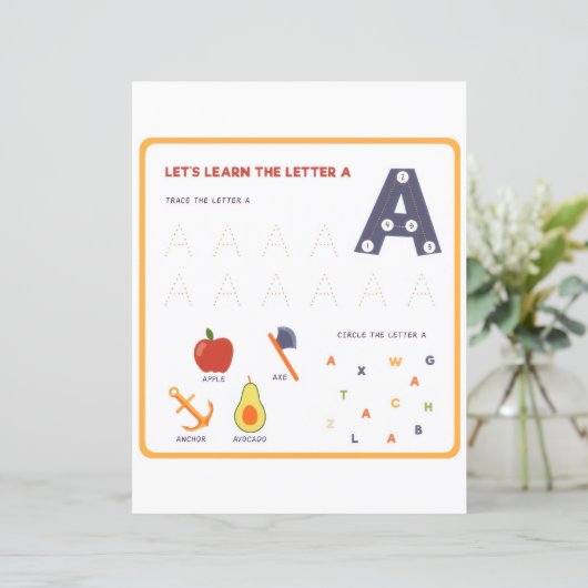 7 Learn To Spell Letter A Teacher Home Schooling (スタンド正面)