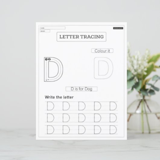 7 Learn To Spell Letter D Teacher Home Schooling (スタンド正面)