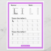7 Learn To Spell Letter L Teacher Home Schooling (正面)