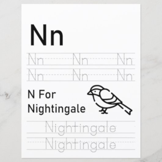 7 Learn To Spell Letter N Teacher Home Schooling (正面)